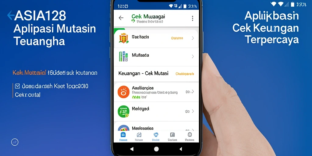 Tampilan antarmuka aplikasi Cek Mutasi ASIA128 yang user-friendly.