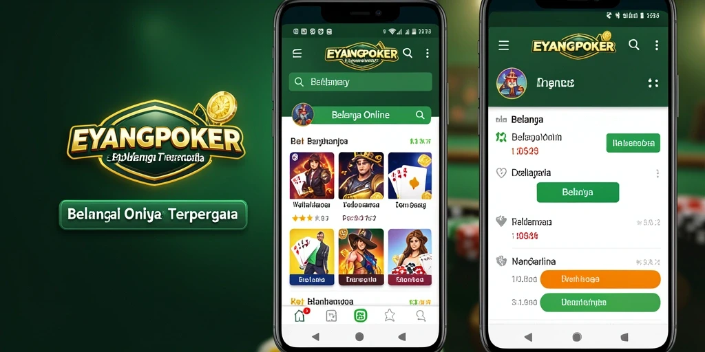 Tampilan antarmuka pengguna EYANGPOKER yang intuitif dan menarik.