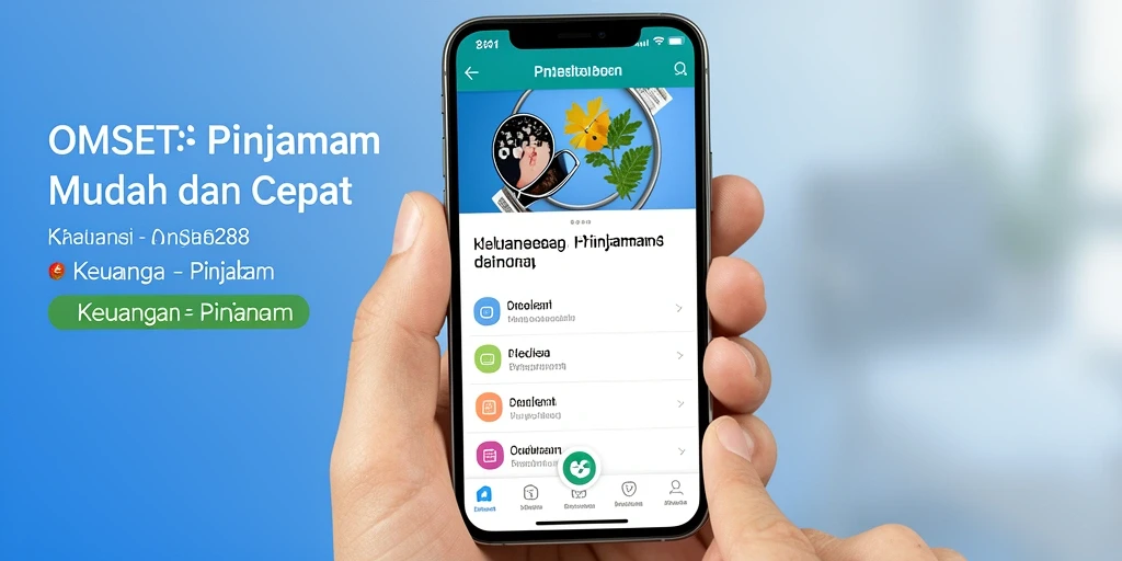Antarmuka sederhana dan user-friendly OMSET288 untuk pengajuan pinjaman.