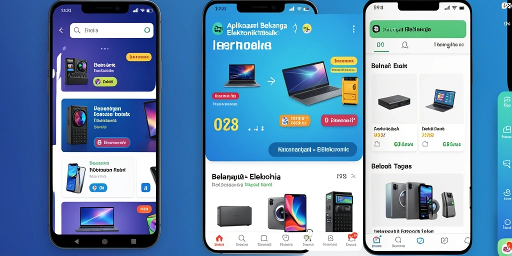 Antarmuka pengguna PP88 yang sederhana dan menarik untuk belanja elektronik.