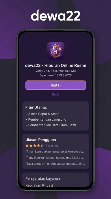 Panduan Unduh dan Instal APK dewa22 Terbaru